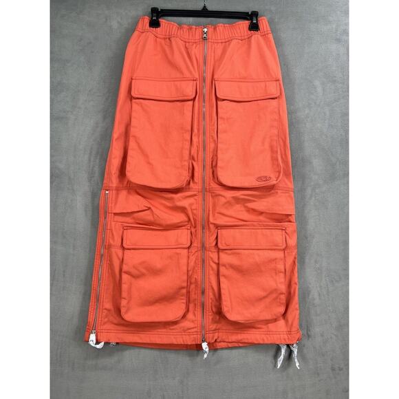 Free People DIESEL O-MIRT CARGO SKIRT Size IT 40 Coral - Picture 2 of 13